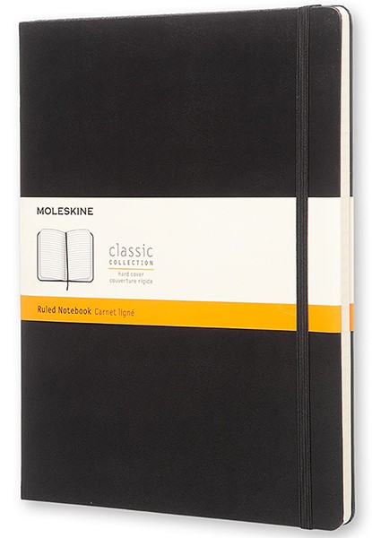 Блокнот Moleskine Classic великий 19 x 25 см в лінію чорний