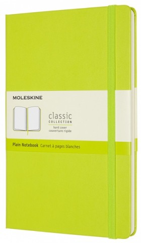 Блокнот Moleskine Classic середній 13 x 21 см нелінований лимонний зелений