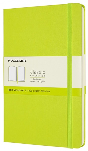 Блокнот Moleskine Classic середній 13 x 21 см нелінований лимонний зелений