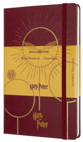 Блокнот Moleskine Harry Potter 6/7 середній 13 х 21 см в лінію бордо