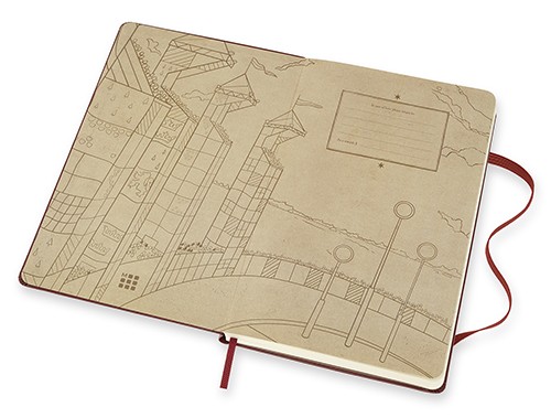 Блокнот Moleskine Harry Potter 6/7 середній 13 х 21 см в лінію бордо