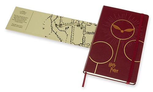 Блокнот Moleskine Harry Potter 6/7 середній 13 х 21 см в лінію бордо