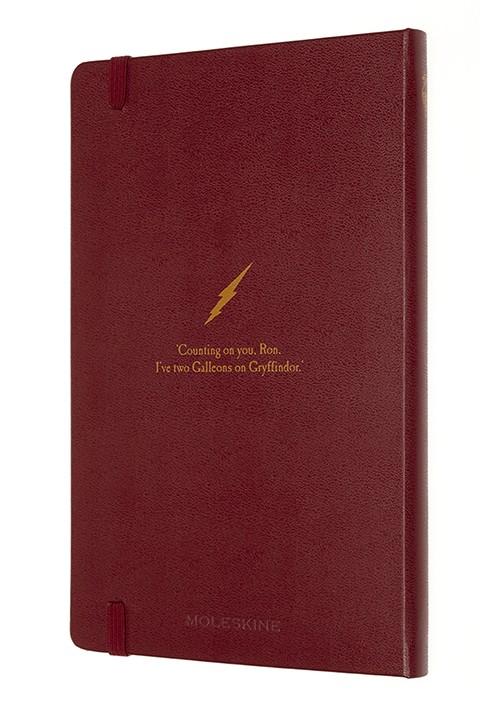 Блокнот Moleskine Harry Potter 6/7 середній 13 х 21 см в лінію бордо