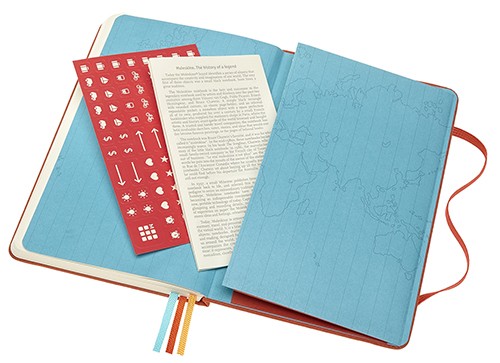 Блокнот Moleskine Voyageur 11,5 х 18 см червоний гібіскус