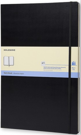 Скетчбук Moleskine Art А3 29,7 х 42 см нелінований чорний 