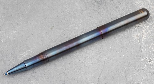 Кулькова ручка з ковпачком Kaweco Liliput Fireblue сталева