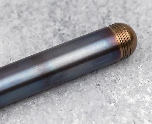 Кулькова ручка з ковпачком Kaweco Liliput Fireblue сталева