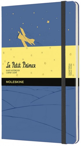 Блокнот Moleskine Le Petit Prince середній 13 х 21 см в лінію синій