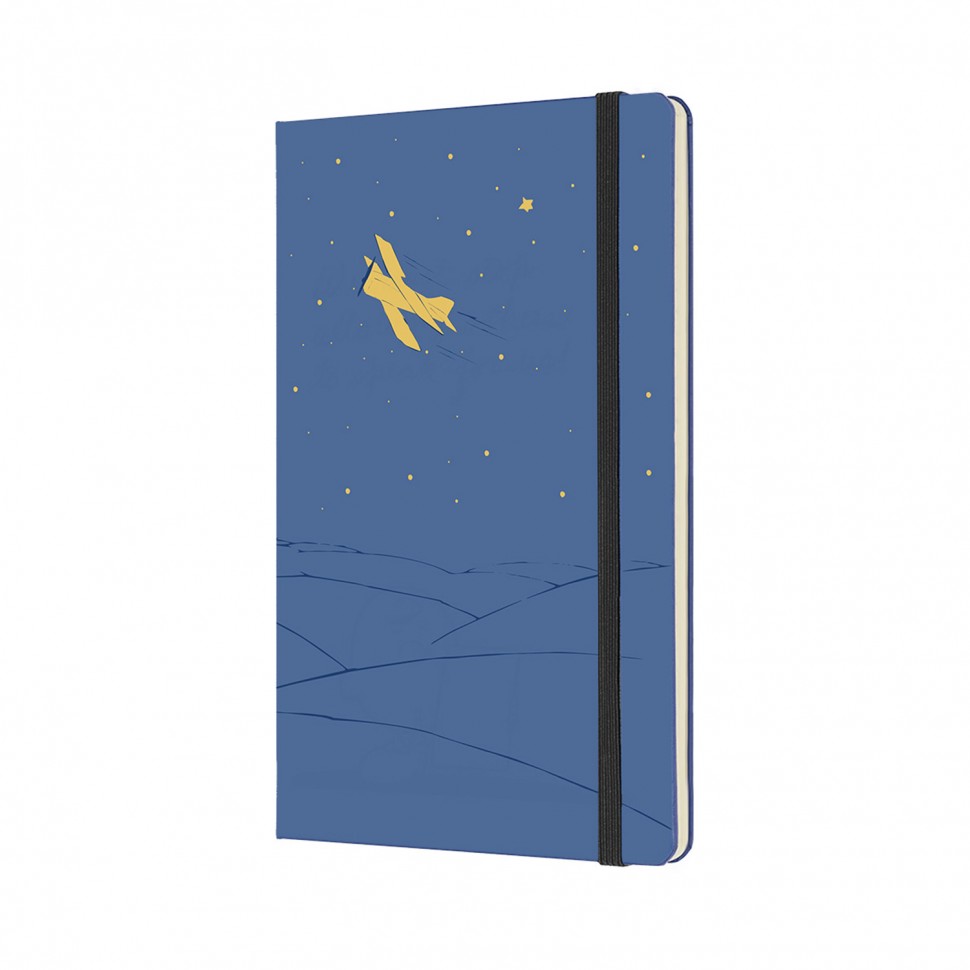 Блокнот Moleskine Le Petit Prince середній 13 х 21 см в лінію синій