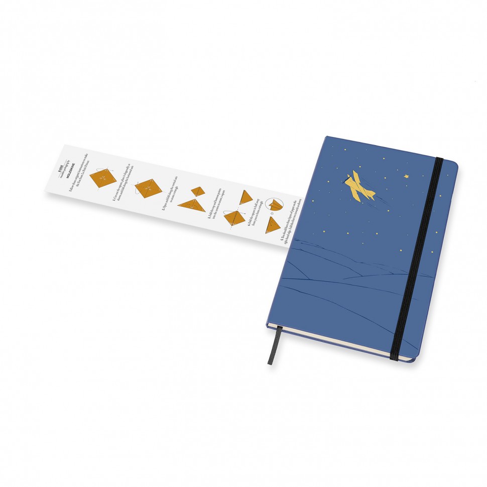 Блокнот Moleskine Le Petit Prince середній 13 х 21 см в лінію синій