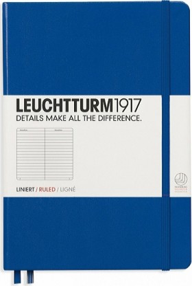 Блокнот Leuchtturm1917 Classic середній 14,5 х 21 см в лінію королівський синій 