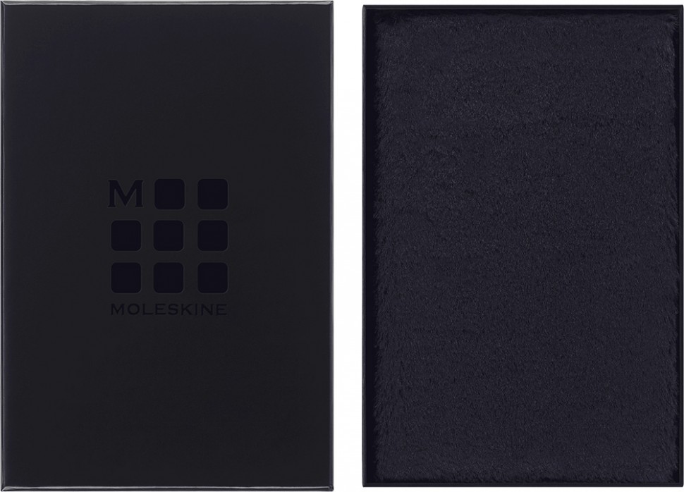 Блокнот Moleskine Soft зі штучного хутра середній 13 х 21 см в лінію темно-синій