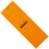 Блокнот Rhodia Pad №8 7,4 х 21 см помаранчевий в клітинку