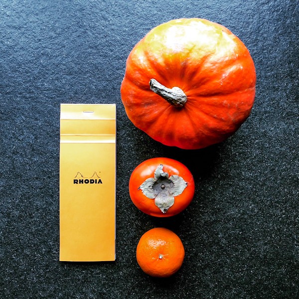 Блокнот Rhodia Pad №8 7,4 х 21 см помаранчевий в клітинку