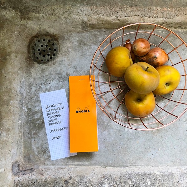 Блокнот Rhodia Pad №8 7,4 х 21 см помаранчевий в клітинку