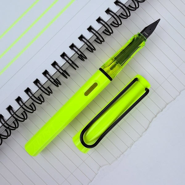 Чорнильна ручка Lamy Safari Neon Yellow перо EF (дуже тонке)