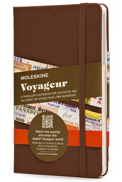 Блокнот Moleskine Voyageur 11,5 х 18 см коричневий