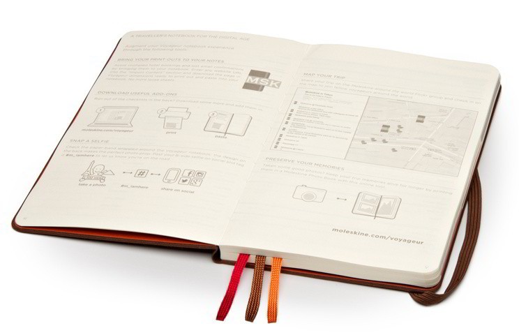 Блокнот Moleskine Voyageur 11,5 х 18 см коричневий