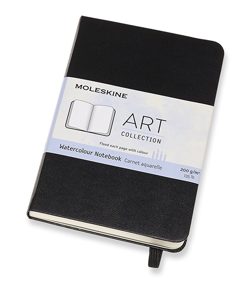 Скетчбук Moleskine Art Watercolour кишеньковий 9 х 14 см нелінований чорний 