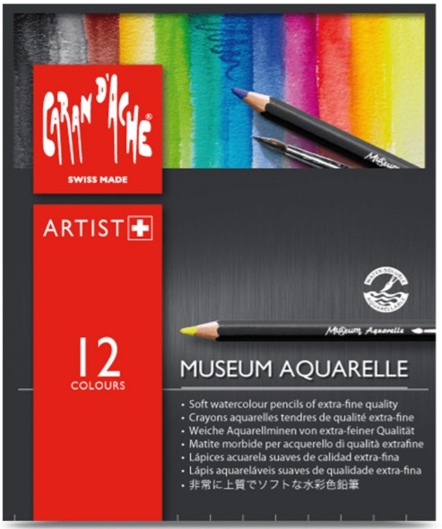Набір акварельних олівців Caran d'Ache Museum Aquarelle 12 штук