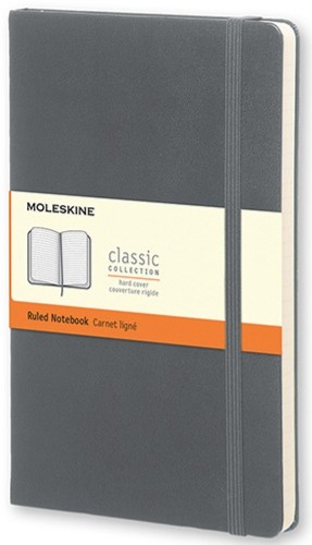 Блокнот Moleskine Classic кишеньковий 9 х 14 см в лінію сірий