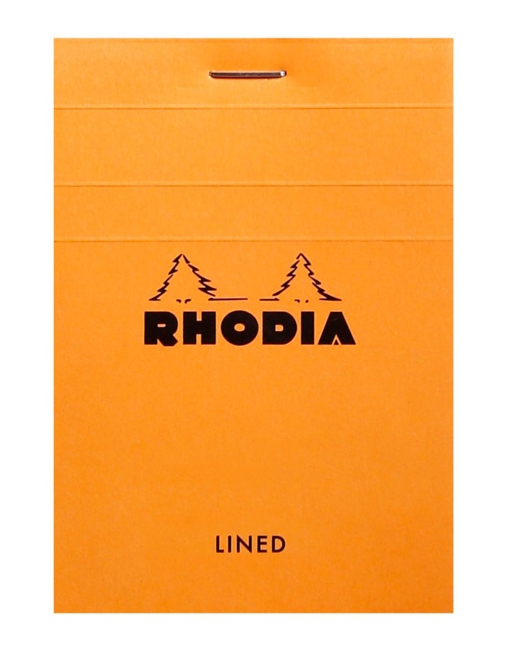 Блокнот Rhodia Pad №11 А7 помаранчевий в лінію