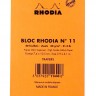 Блокнот Rhodia Pad №11 А7 помаранчевий в лінію