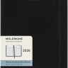 Щомісячник Moleskine на 2026 рік великий 19 х 25 см чорний м'який