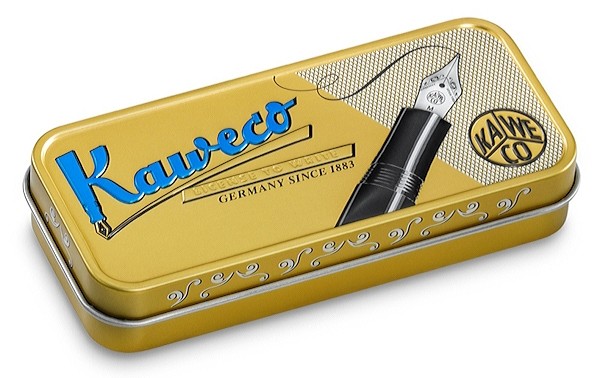 Чорнильна ручка Kaweco AC Sport Black чорна алюміній та карбон перо EF (дуже тонке)
