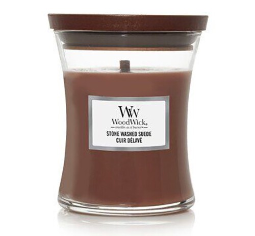 Ароматична свіча WoodWick Medium Stone Washed Suede 275 г