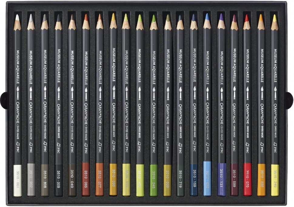 Набір акварельних олівців Caran d'Ache Museum Aquarelle Landscape 20 штук