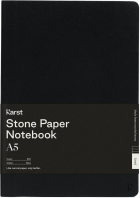 Блокнот Karst Classic A5 14,8 х 21 см нелінований чорний м'який 