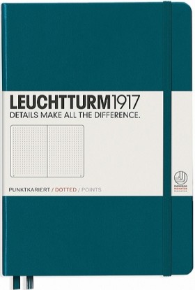 Блокнот Leuchtturm1917 Classic середній 14,5 х 21 см в крапку тихоокеанський зелений 