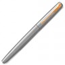 Чорнильна ручка Parker Jotter SS GT FP сталева з позолотою перо M (середнє)