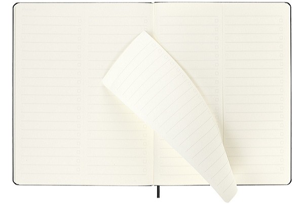 Вертикальний щотижневик Moleskine PRO на 2026 рік великий 19 х 25 см чорний