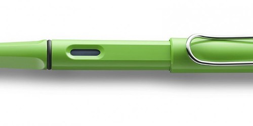 Чорнильна ручка Lamy Safari зелена перо F (тонке)