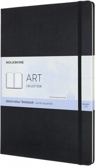 Скетчбук Moleskine Art Watercolour А4 21 х 30 см нелінований чорний 