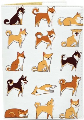 Обкладинка для паспорта Just Cover Акіта-собачки