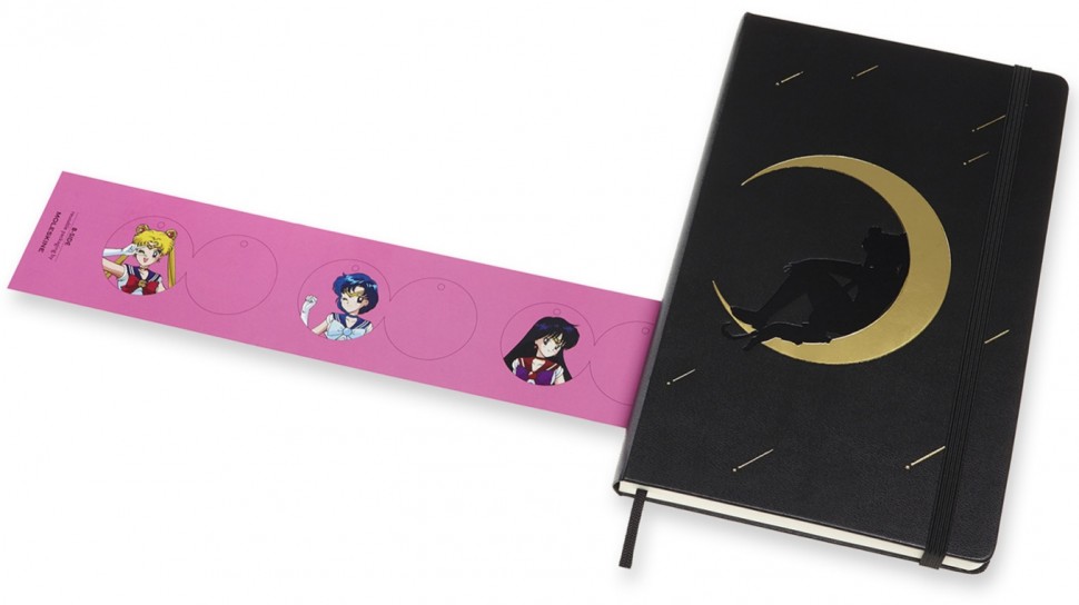 Блокнот Moleskine Sailor Moon середній 13 х 21см в лінію чорний