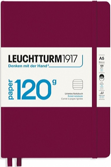 Блокнот Leuchtturm1917 Edition 120 середній 14,5 х 21 см в лінію винний