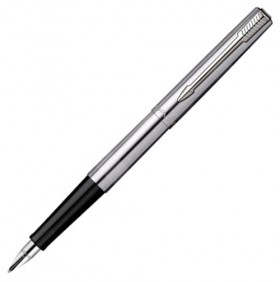 Чорнильна ручка Parker Jotter Stainless Steel CT FP сталева перо M (середнє)