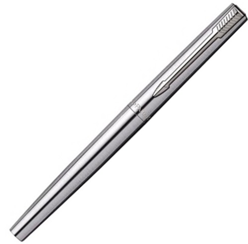 Чорнильна ручка Parker Jotter Stainless Steel CT FP сталева перо M (середнє)