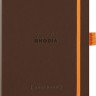 Блокнот Rhodia Goalbook А5 14,8 х 21 см бронзовий в крапку м'який